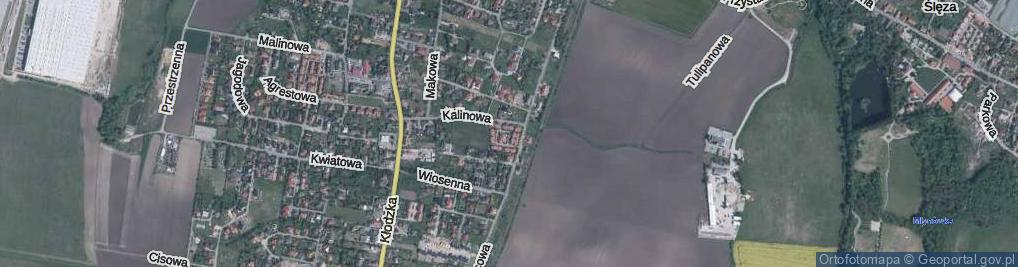 Zdjęcie satelitarne Bzowa ul.